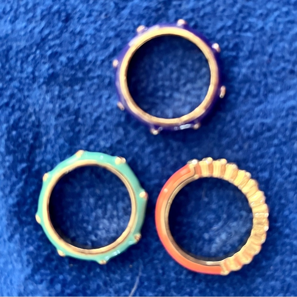 Enamel stack bands with crystals - Picture 8 of 9